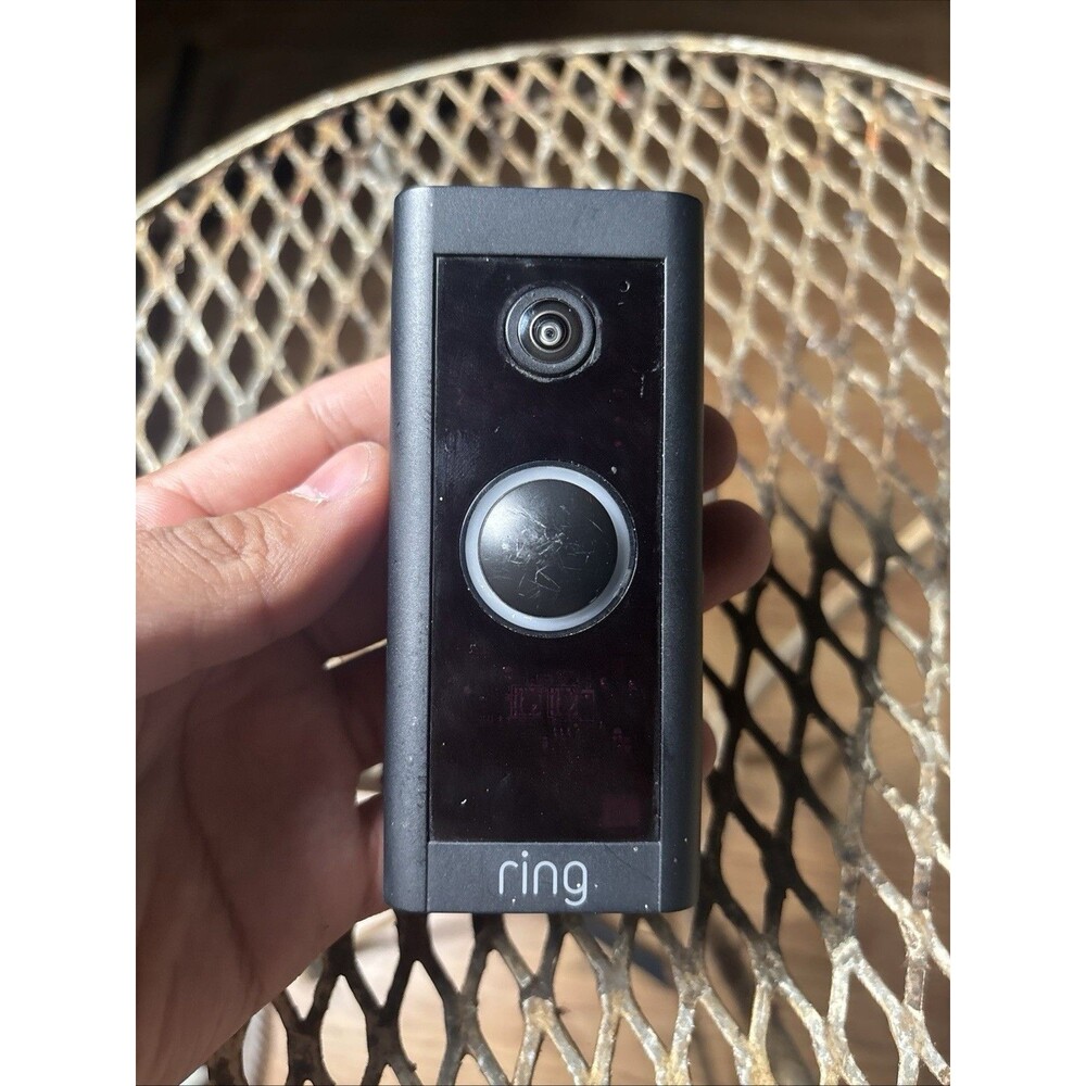 Ring Video Doorbell 1st Gen 5AT3T5 Smart Wi-Fi Video Doorbell Camera – Black